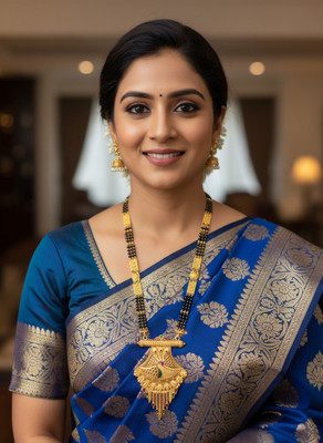 Rohit Fashion Trending Micro Gold Plated Matte Mangalsutra for Daily Wear Brass Mangalsutra