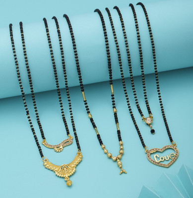 BELLADOR mangalsutra for women Brass, Crystal Mangalsutra