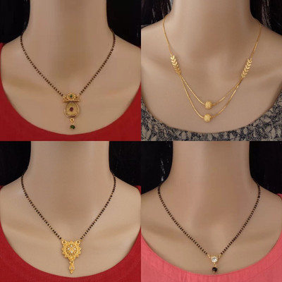 Dency Alloy Gold-plated Gold Jewellery Set(Pack of 4)