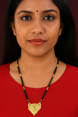 Jewelocity Designer and Stylish Gold Plated Mangalsutra For Women and Girls Brass Mangalsutra