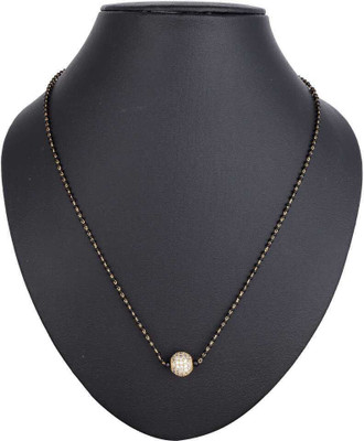 DazzLED Beautiful Diamond Alloy Mangalsutra Alloy Mangalsutra