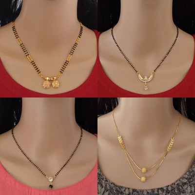 RAMDEV ART FASHION JEWELLERY Designer Alloy Mangalsutra Tanmaniya For Women and Girls Alloy Mangalsutra