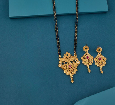 Enpong Alloy Gold-plated Gold Jewellery Set(Pack of 2)