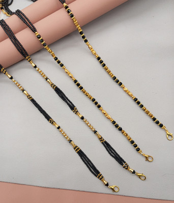 RANEM Handcrafted Beaded Mangalsutra, GOLD mangalsutra CHAIN Metal Mangalsutra