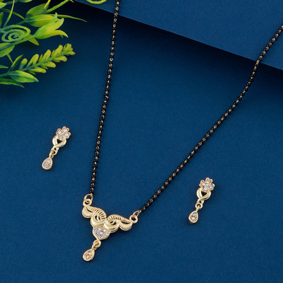 NM CREATION Alloy Gold-plated Gold Jewellery Set(Pack of 1)