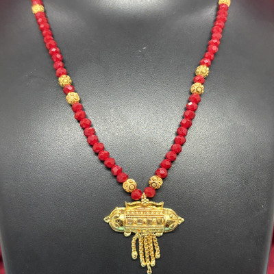 MyFlips Elegant Gold-Plated Mangalsutra for Women | Lightweight & Stylish Alloy Mangalsutra