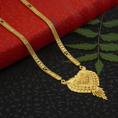 Jewelocity Designer and Stylish Gold Plated Mangalsutra For Women and Girls Brass Mangalsutra