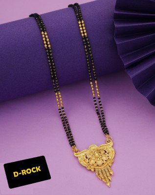 D-Rock 24 Inch long Gold-plated Mangalsutra necklace chain design for women Brass, Alloy Mangalsutra