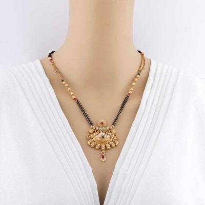 PRIYANKA JEWELLERY mangalsutra gold plated pendant fashionable 21 INCH,Design no.1 mangalsutra Alloy Mangalsutra