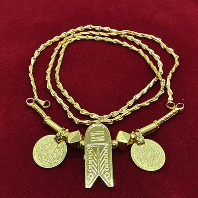 FineTouche Tree_patta_Thaliset_Godhumachain Copper Mangalsutra