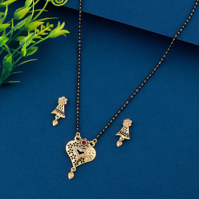 NM CREATION Alloy Gold-plated Gold Jewellery Set(Pack of 1)