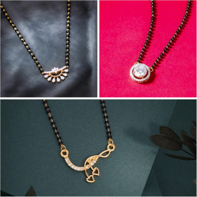 Shiv Shakti Supreme New Stylish Daily Wear Mangalsutra Combo Set for Women (Set of 3) Alloy Mangalsutra