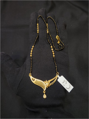 Ansh Enterpris Gram Gold Forming & Antique Imitation Jewellery Mangalsutra Chain 24 in Brass Mangalsutra