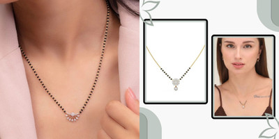 Temora American Diamond Mangalsutra combo Brass Tanmaniya