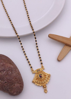 SHIVAY FASHION HUB KHODALKRUPA JEWELLERY NEW ROSE GOLD MANGALSUTRA DOKIYA Alloy Mangalsutra