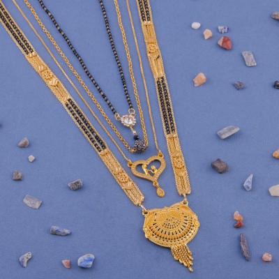 Delfa Clothing COMBO OF 4 MANGALSUTRA Alloy Mangalsutra