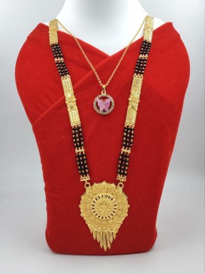 Shree Fashions World MSG05+BF_PINK Brass Mangalsutra