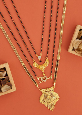 WoyGems gold mangalsutra Brass Mangalsutra