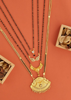 WoyGems gold mangalsutra Alloy Mangalsutra