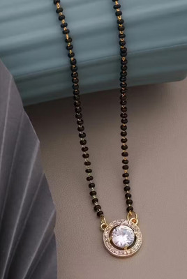 DIVINOOR Latetst and Trending Design Beautiful Mangalsutra with 18 Inch chain for Women Alloy Tanmaniya