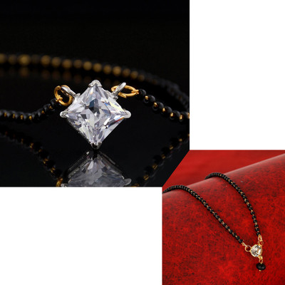 CLONEO Mangalsutras combo of 2 Alloy Mangalsutra