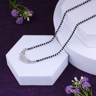 Maira MAIRA 925 Sterling Pure Silver Mangasutra/ Tanmaniya Gift For Women Sterling Silver Mangalsutra