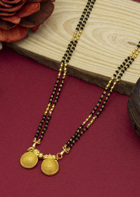 Jewelocity Designer and Stylish Gold Plated Mangalsutra For Women and Girls Brass Mangalsutra