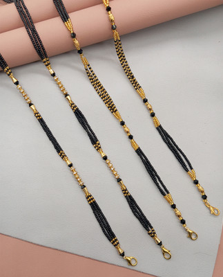 RANEM Handcrafted Beaded Mangalsutra, GOLD mangalsutra CHAIN Metal Mangalsutra