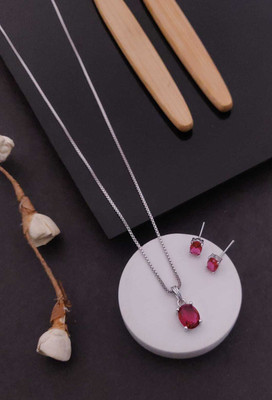 CHOPDA BUSSINESS HUB Alloy Silver Jewellery Set(Pack of 1)