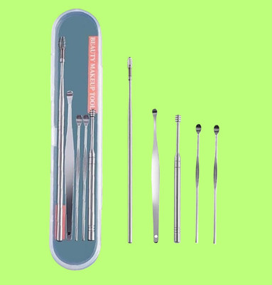 BZILO Stainless Steel Ear Wax Remover Tool Kit with a Storage Box Ear Wax Removal I43(1 g, Set of 1)