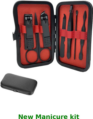 Glam Blush Compact and Stylish Manicure Kit in Red Case(100 g, Set of 7)