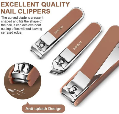 Taxila Nail Clipper Kit | Compact Manicure Pedicure Grooming Tools(1 ml, Set of 8)