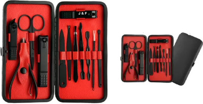 Hudabird 12 in 1 Manicure Tool Kit Scissors,Peeling and Cleaning Knife,Blackhead Tool(250 g, Set of 12)