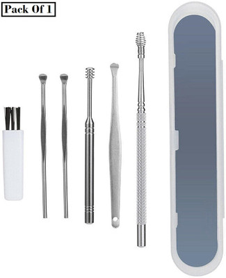FlyTouch 6 Pcs Ear Cleaner Tool Kit With A Storage Box Ear Wax Health Care Tool Set(30 g, Set of 6)