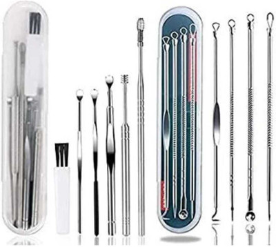 mkldsrh EAR wax removal tool kit with 4 blackhead needle(10 ml, Set of 2)
