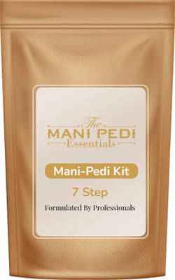 The Mani Pedi Essentials 7 Step Manicure Pedicure Kit. Luxurious and Relaxing Spa Treatment Set(135 g, Set of 7)