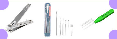 BZILO COMBO EARTOOL WAX CLEANER AND EARPICK AND NAIL CUTTER L_31(1 g, Set of 1)