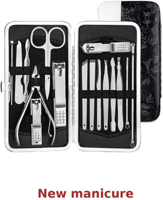 Hudabird Professional Stainless Steel Manicure Pedicure Grooming Kit(20 g, Set of 16)