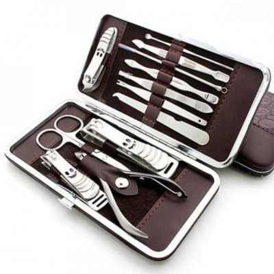 Utrust 12 Pc Manicure Nail Clippers Set Grooming Kit.(50 g, Set of 12)