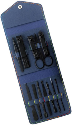 TRK IMPEX 12pc Nail Clipper Kit, Manicure Set, Stainless Steel Nail Cutter Set Care Tools(12 ml, Set of 12)
