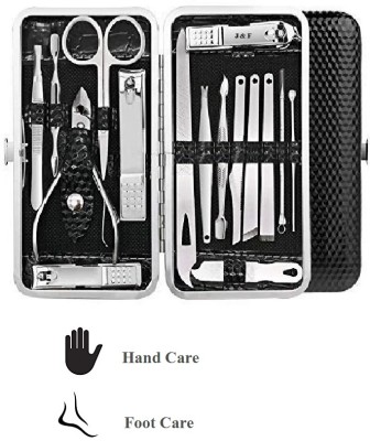 Hudabird Perfect Quality Stainless Steel Manicure and Pedicure Tool Kit (16 Tools In Kit)(250 g, Set of 16)