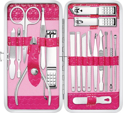 feelhigh 18 In 1 Stainless Steel Manicure Pedicure Set(18 g, Set of 18)