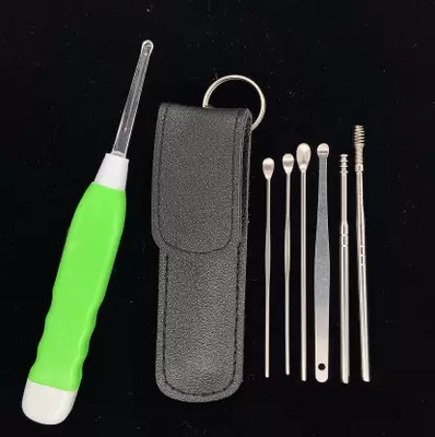 Kezona 6 in 1 Ear Wax Removal Set With Reusable LED Flash Light Ear Pick Cleaner Combo(1 ml, Set of 7)
