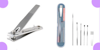 BZILO COMBO EARTOOL WAX CLEANER AND NAIL CUTTER P_186(1 g, Set of 1)