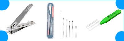 BZILO COMBO EARTOOL WAX CLEANER AND EARPICK AND NAIL CUTTER L_11(1 g, Set of 1)