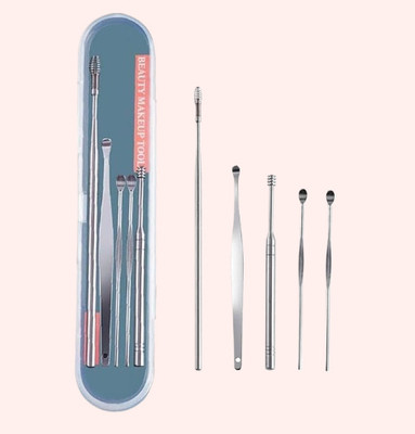 BZILO Stainless Steel Ear Wax Remover Tool Kit with a Storage Box Ear Wax Removal I299(1 g, Set of 1)
