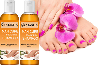 KAIASHA Pack Of-2 soft best shampoo pedicure & manicure(400 ml, Set of 2)