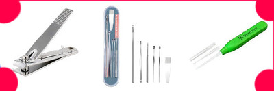 BZILO COMBO EARTOOL WAX CLEANER AND EARPICK AND NAIL CUTTER L_28(1 g, Set of 1)