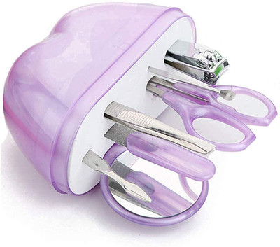 ANADI Apple Shape 8 in 1 Manicure Pedicure Set Compact Steel Tool Sets With Carry Case(8 ml, Set of 8)
