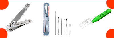 BZILO COMBO EARTOOL WAX CLEANER AND EARPICK AND NAIL CUTTER L_60(1 g, Set of 1)